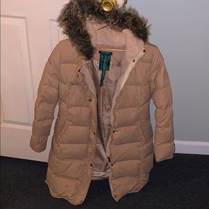 COPY - Ralph Lauren beige puffer coat